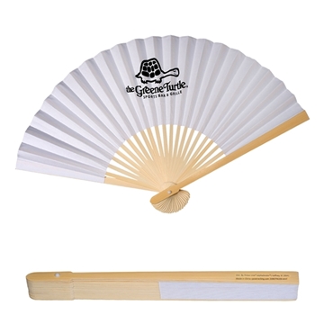 Prime Line Bamboo Folding Handheld Fan