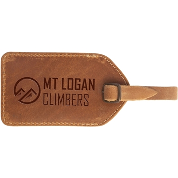 Barranca Canyon Leather Luggage Tag