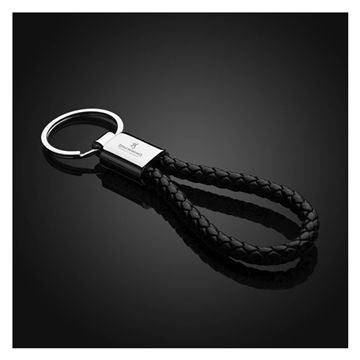 Braided Leatherette Key Chain