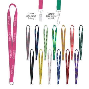 Sewn Screen Printed Polyester Value Lanyard