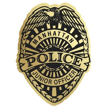 Badge Sticker On Roll | Police | 2 3/8" X 3 1/16" | Foil Papers | Roll Of 1000